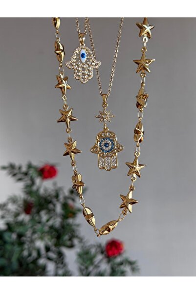 Twenty Eight Gökyüzü Çoklu Yıldız Kolye