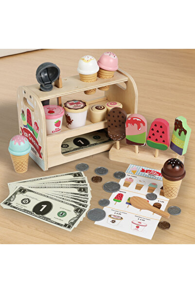 Choice NB550C2 Ice Cream Cart Toy Set - Includes Ice Cream Cones Ice Cream Sc...