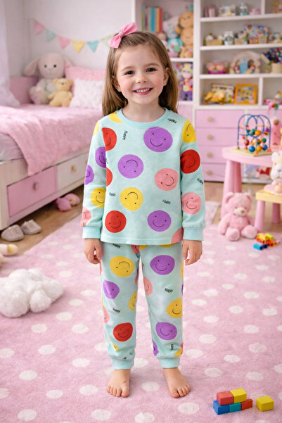 renkli diyar Girl's winter pajama set