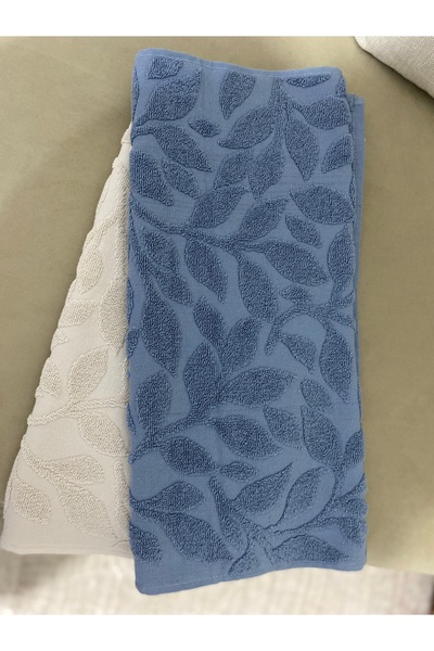 Nurpak 50x90 2'Lİ LACİVERT HAVLU SETİ