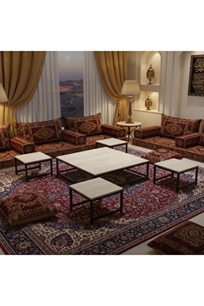 DEC4 Modern 5-piece tea table set with a distinctive design