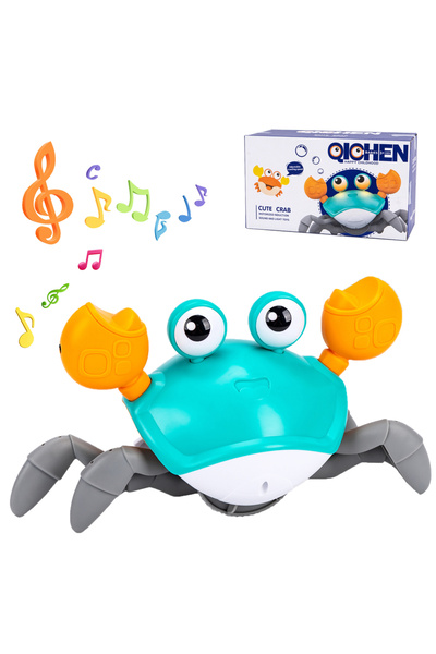 Choice لعبة سلطعون راقص أزرق مع علبة، لعبة هروب سلطعون للأطفال الصغار، لعبة ز...