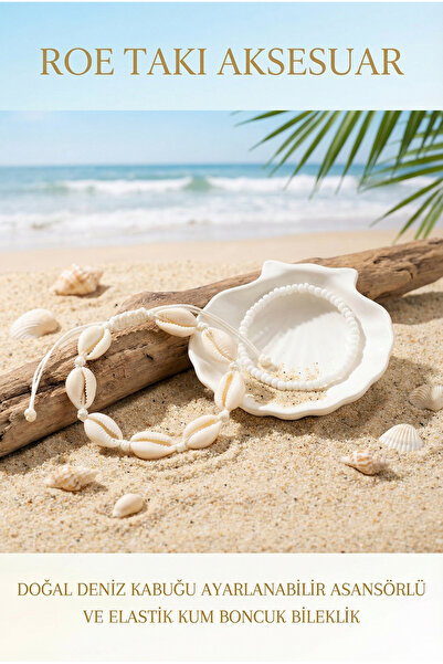 Roe takı aksesuar Sea Shell Anklet Set of 2