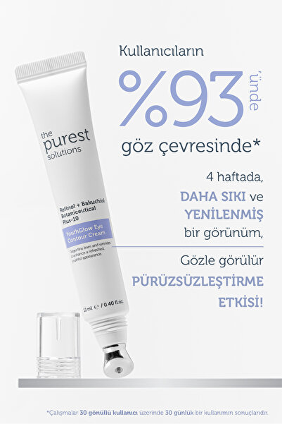 The Purest Solutions Adenozin İçerikli Kırışıklık Karşıtı Göz Çevresi Kremi 12 ml