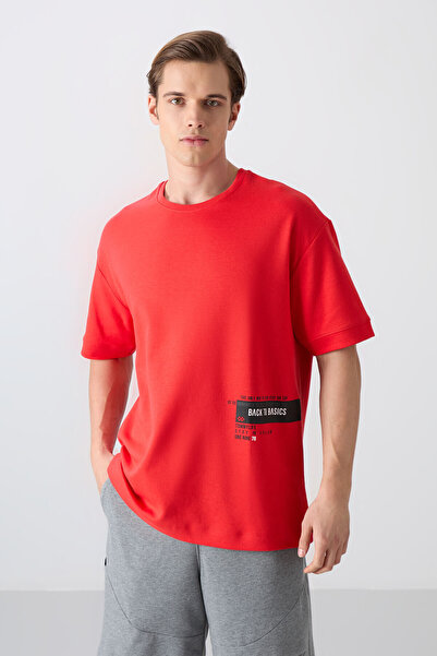 TOMMY LIFE Ανδρικό μπλουζάκι με στάμπα Fiesta Cotton Thick Soft Texture Overs...