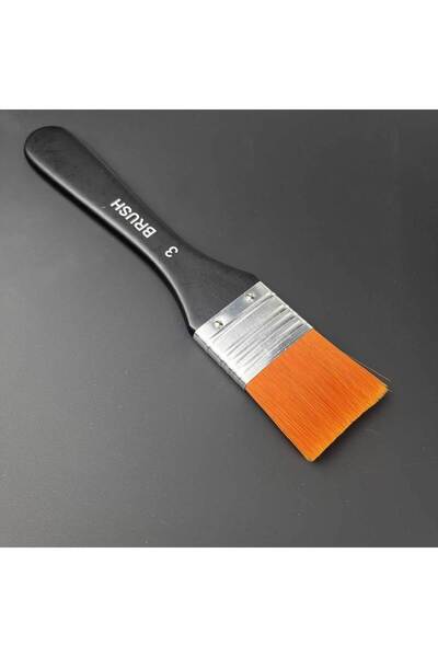 Choice 1piece 1/5pcs Synthetic Flat Oil Painting Brushes Set,Washable Soft Pa...