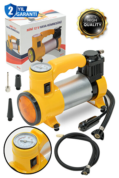 MOONSHOP Pro Seri Çelik Gövde Pistonlu 12 V 160 Psi Dakikada 85 Lt Araç Araba...