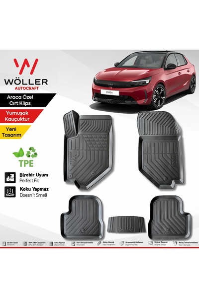 wöller Opel Corsa F Paspas 2019 2026 Arası Uyumlu 3d Havuzlu Paspas
