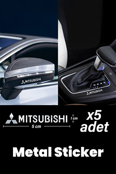 Home MİTSUBİSHİ Için Metal Sticker 5 Adet Oto Aksesuar Oto Sticker Çıkartma A...
