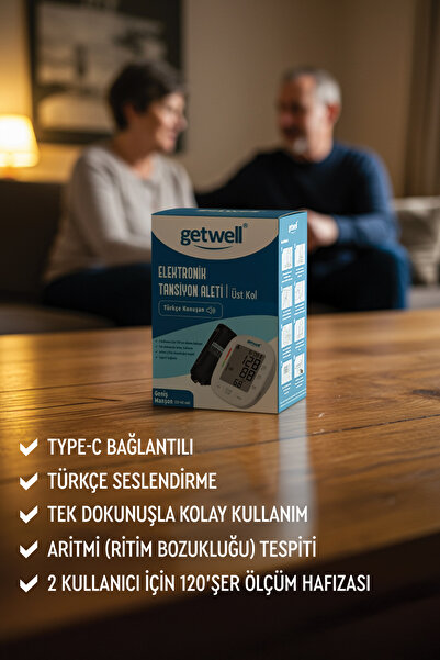 Getwell Türkçe Konuşan Elektronik Tansiyon Aleti