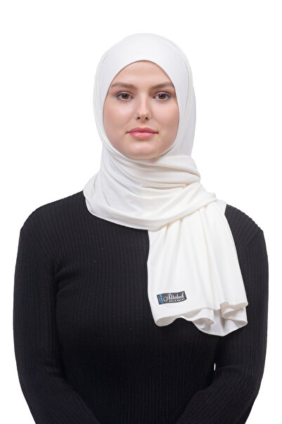 Altobeh Хиджаб пениран шал обикновено екрю