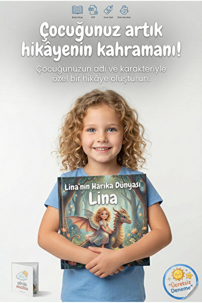 Kişiye Özel A4 Çocuk Hikâye Kitabı |