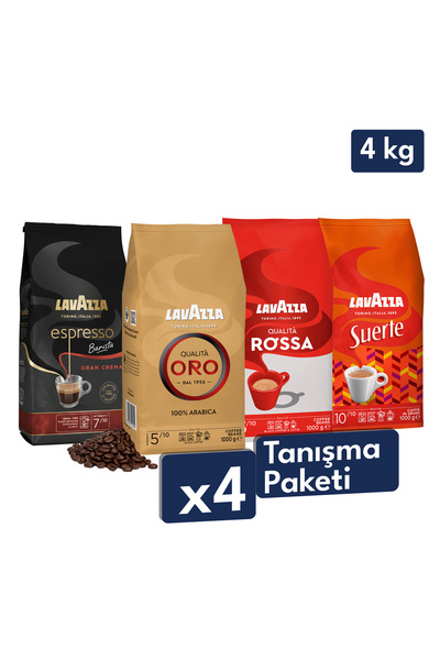 LavAzza Qualità Oro + Qualità Rossa + Suerte + Espresso Barista Gran Crema Çe...