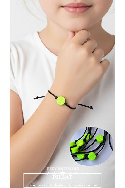 Esey Dizayn Tenis 10 Adet Spor Bileklik Ayarlanabilir İpli