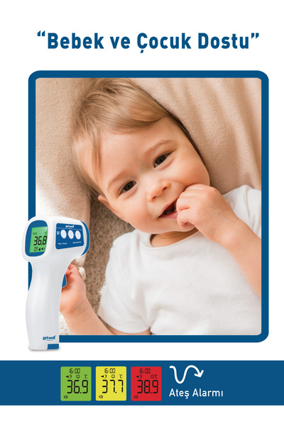 Getwell Temassız Alından Ateş Ölçer Kızılötesi Dijital – Yetişkin & Bebek & Çocuk