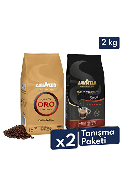 LavAzza Qualità Oro + Espresso Barista Gran Crema Çekirdek Kahve (1000gr) 2'L...