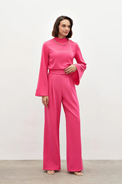 Sateen Λεπτομερές παντελόνι μέσης