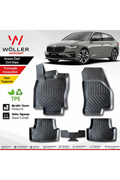 wöller Skoda Scala Paspas 2020 2026 Arası 3d Havuzlu Paspas