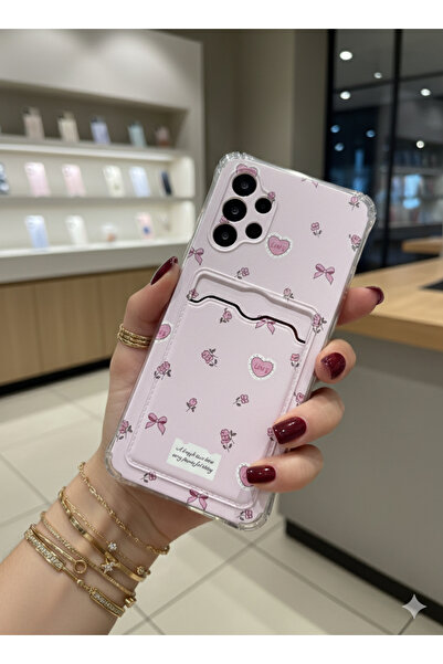 OVADA SAMSUNG GALAXY A32 Uyumlu Kamera Korumalı Kartlıklı Baskılı Darbe Emici...