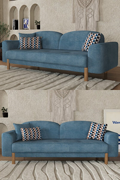 Modalife Bohem Plus Kanepe, Üçlü Koltuk, Salon Oturma Odası Üçlü Kanepe, Yata...