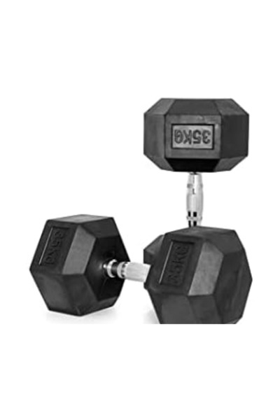Generic Rubber Hex Dumbbell Set - Multiple Sizes
