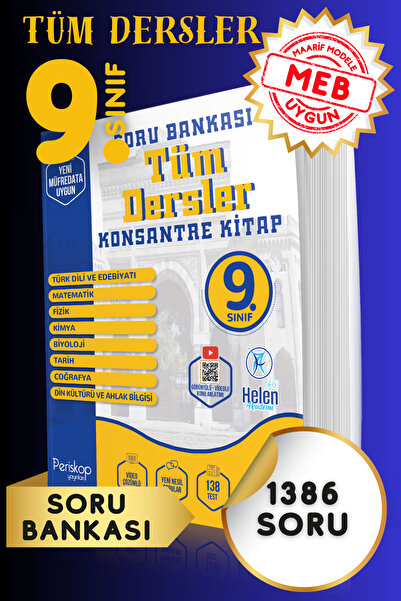 9.SINIF TEK KİTAP TÜM DERSLER SORU BANKASI KONSANTRE - maarif model