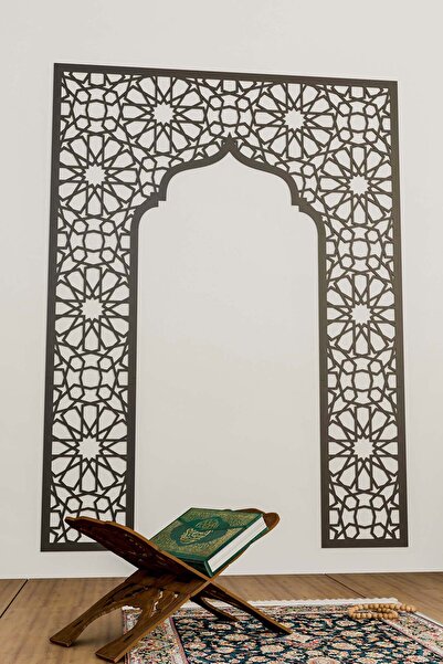iwa concept Ahşap Mihrap Namaz Odası Duvar Dekorasyonu - İslami Duvar Sanatı Ev Ofis Cami Dekoru