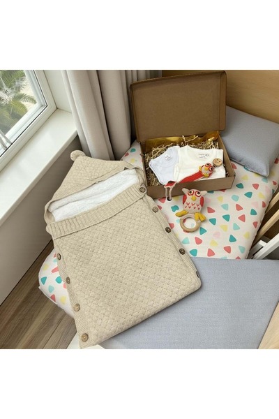 RYZE ÇOCUK Owl Baby Gift Set Beige