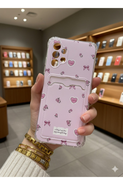 OVADA SAMSUNG GALAXY A52 Uyumlu Kamera Korumalı Kartlıklı Baskılı Darbe Emici...