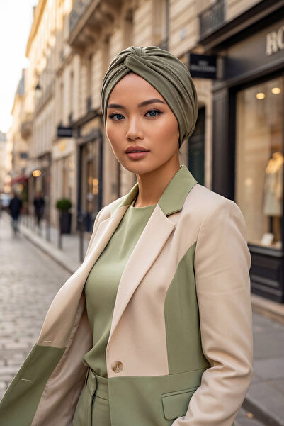 Aisha's Design Şapcă din bumbac pieptănat Mihrace, B-4, kaki