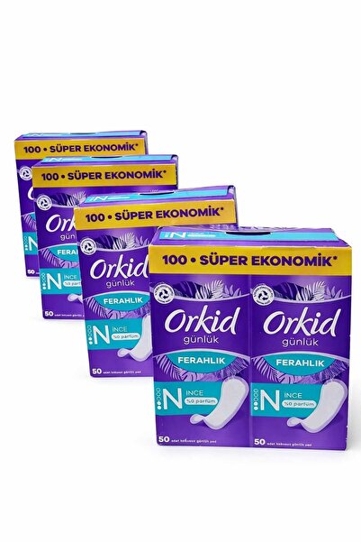 Orkid Günlük Ped Ultra İnce Yaprak 100 Adet X 4 Paket
