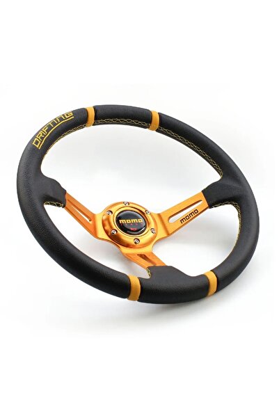 Momo Ofsetli Spor Direksiyon Deri Gold