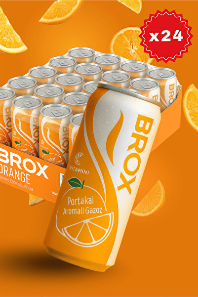BROX PORTAKAL AROMALI GAZOZ 250 ML 24 ADET
