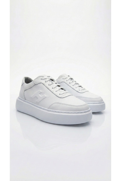 Martinetto White Genuine Leather Casual Men's Shoes