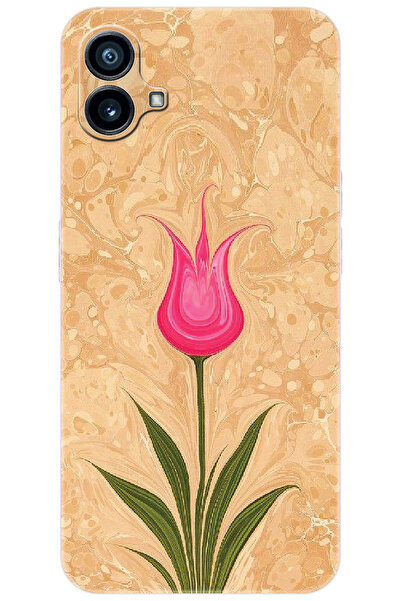 NOTHING Phone 1 (2023) Uyumlu Kılıf Desen Baskılı Silikon Lale Tasarım STK:54...