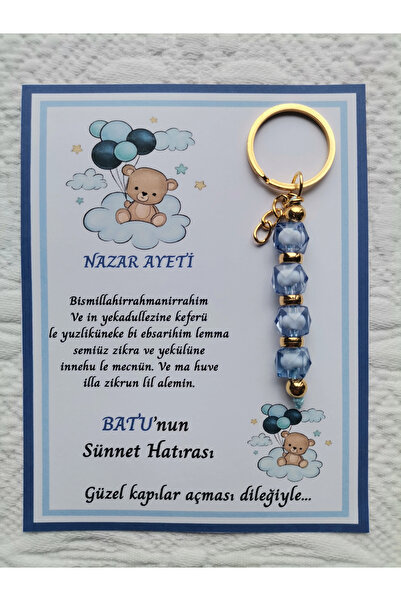 İ&DBABY 48 Adet Balonlu Ayı Kişiye Özel Nazar Ayeti Sünnet Hatırası Dağıtmalı...