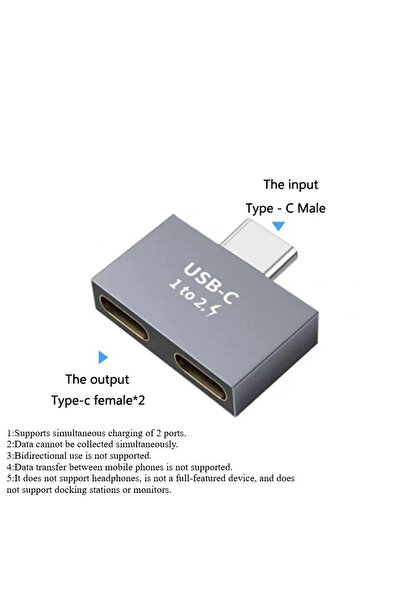 BSN محول موزع USB C أنثى إلى مزدوج أنثى، وصلة تمديد وموسع من النوع C.