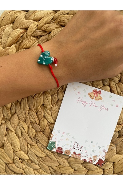 IM ATELIER Yılbaşı Bilekliği - Şapkalı Kalp