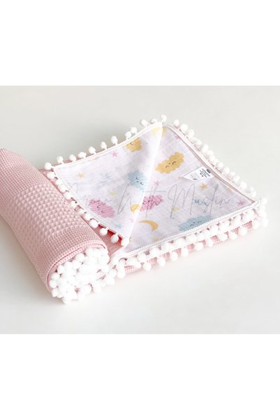 grow with muslin %100 Cotton Multipurpose Double-Layer Muslin Blanket (80x100 cm)