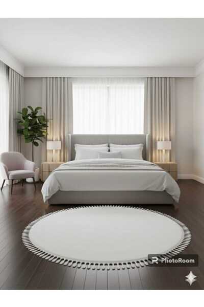 Altun كاربيت سنو وايت هوم تيري كليم بوست قطيفة بومبون هامش غرفة المعيشة