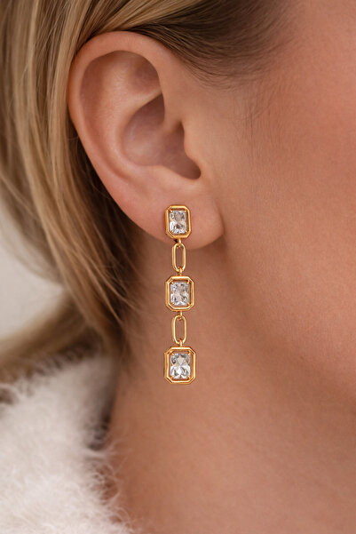 HERCY Xuping Model Zircon Stone Imported Dangle Earrings