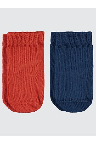 Civil Baby Baby Boy Anti-Slip 2-Piece Socks Navy Blue