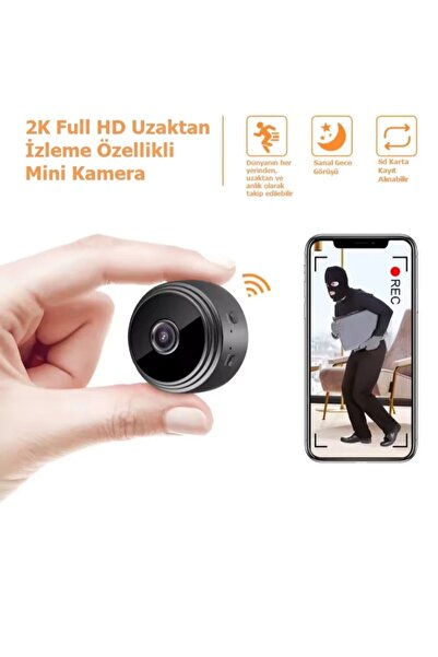 tap10 HD Mini Gizlenebilir IP Kamera | Kablosuz Wifi, Taşınabilir ve Uzaktan İzlenebilir Güvenlik Kamerası