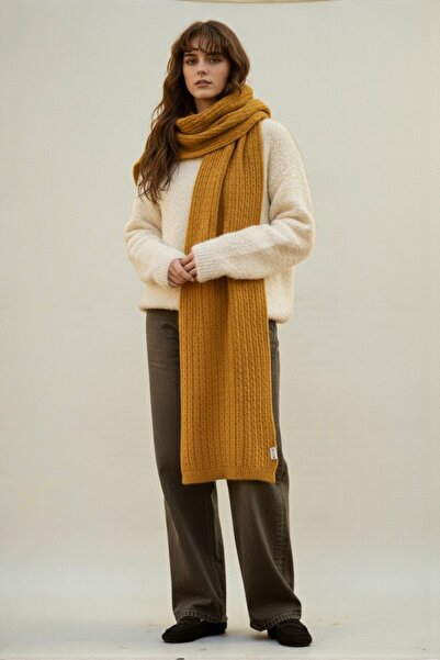 VARM Soft Yumuşak Dokulu Uzun Geniş Triko Atkı