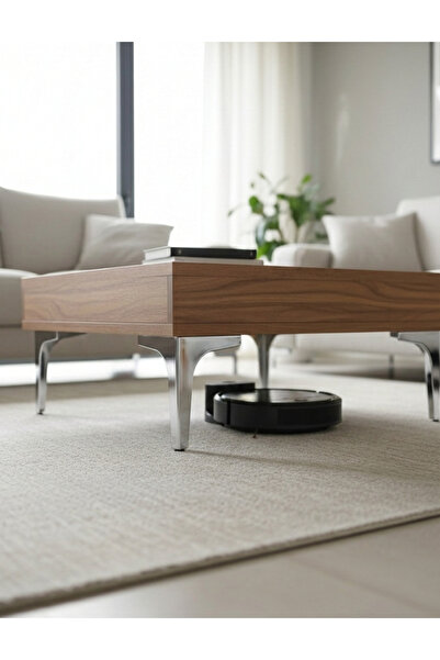 DECOVIBE Metal Krom L Ayak 17,5cm Lüks Mobilya Ayağı Kalınlık 2 MM Tekli Ürün