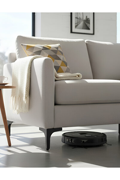 DECOVIBE Metal Siyah Renk L Ayak 12,5cm Lüks Mobilya Ayağı Kalınlık 2 MM Tekl...