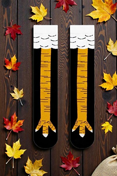 Esinti Kadın Çorap Uzun Dizaltı Çorap Unisex Renkli Desenli Çoraplar