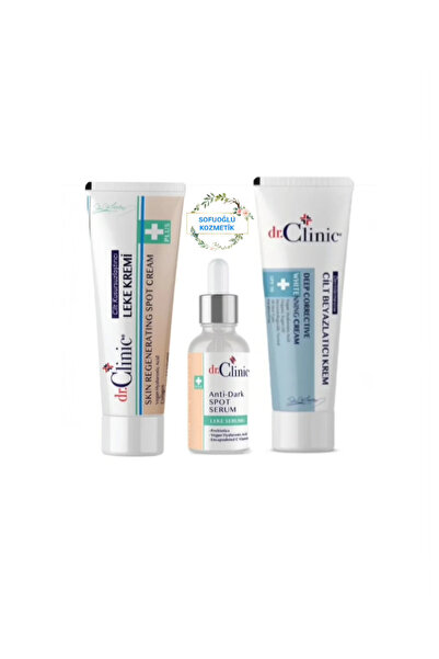 Dr. Clinic Leke Kremi + Leke Serumu + Cilt Beyazlatıcı Krem