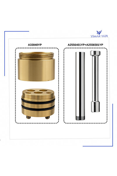 Artema A33040YP Gövde Uzatma Grubu-ANKASTRE BANYO/DUS+A2556501YP+A2556401YP