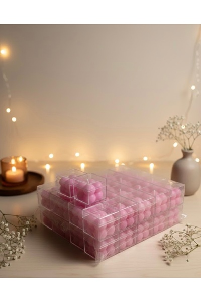 MUM 100 Adet Pembe Mika Kutulu Bubble Söz Nişan Düğün Baby Shower Doğum Günü ...